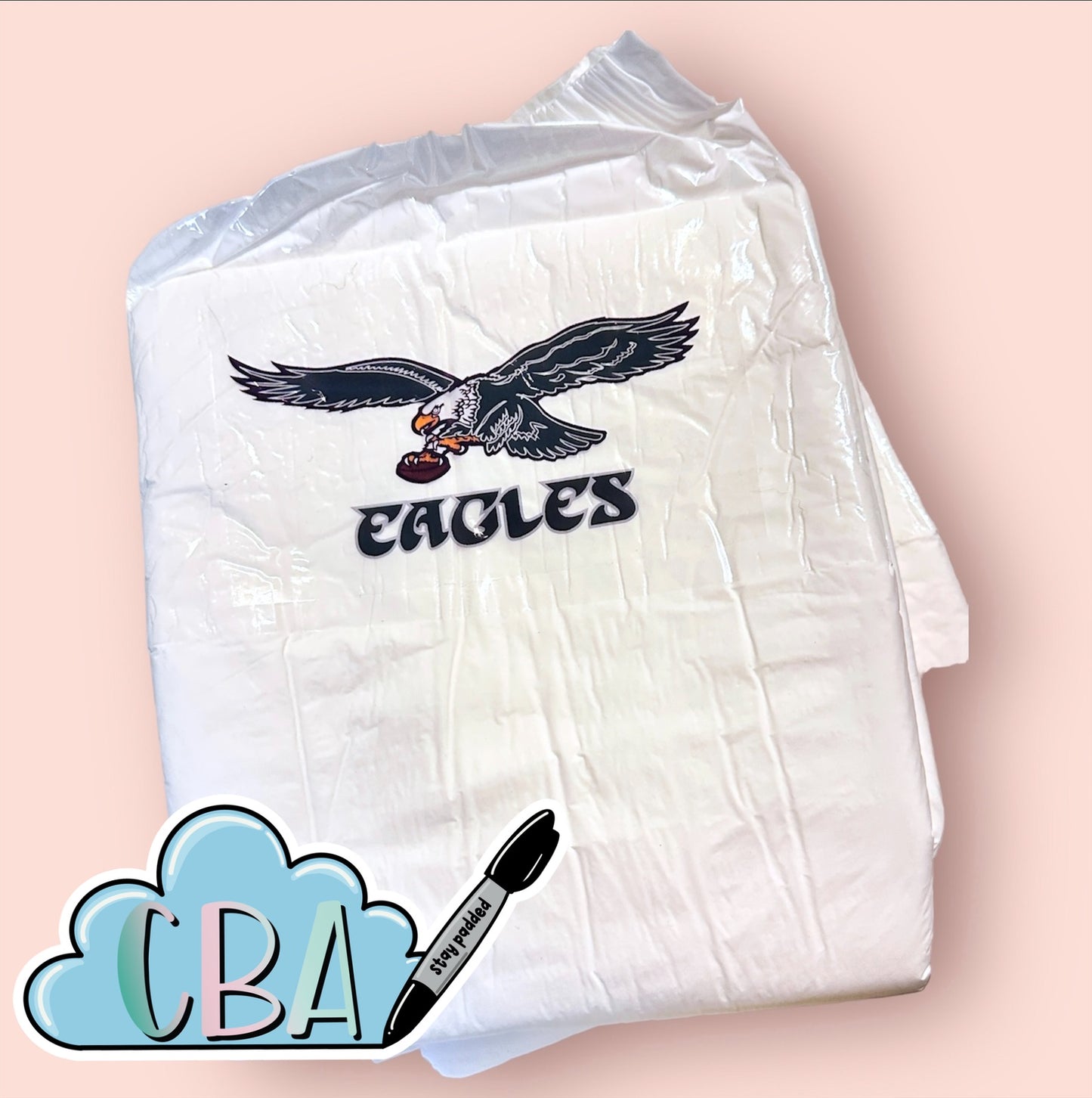 ABDL Football Team Diaper Stickers, Pick Your Team