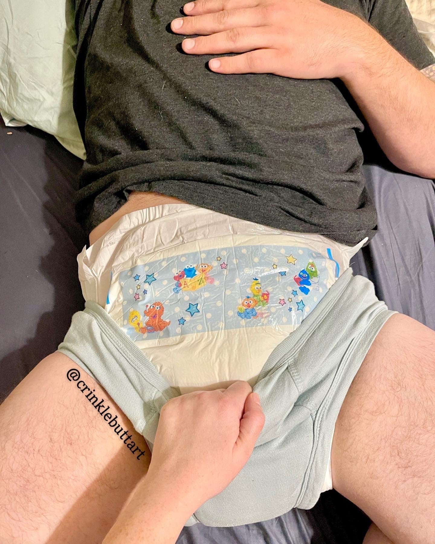 ABDL Diaper Tapes “Vintage Dots & Babies”, Pink, Orange or Blue, ABDL Vintage design