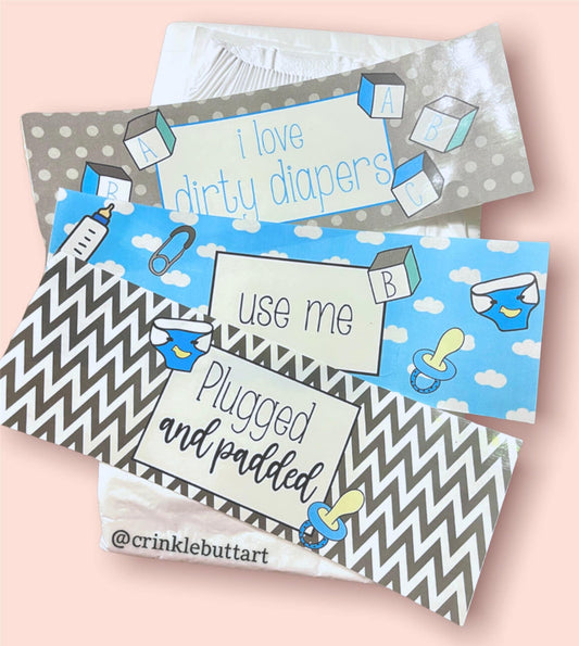 ABDL Diaper Tapes x5, “Diaper Slave Pack"