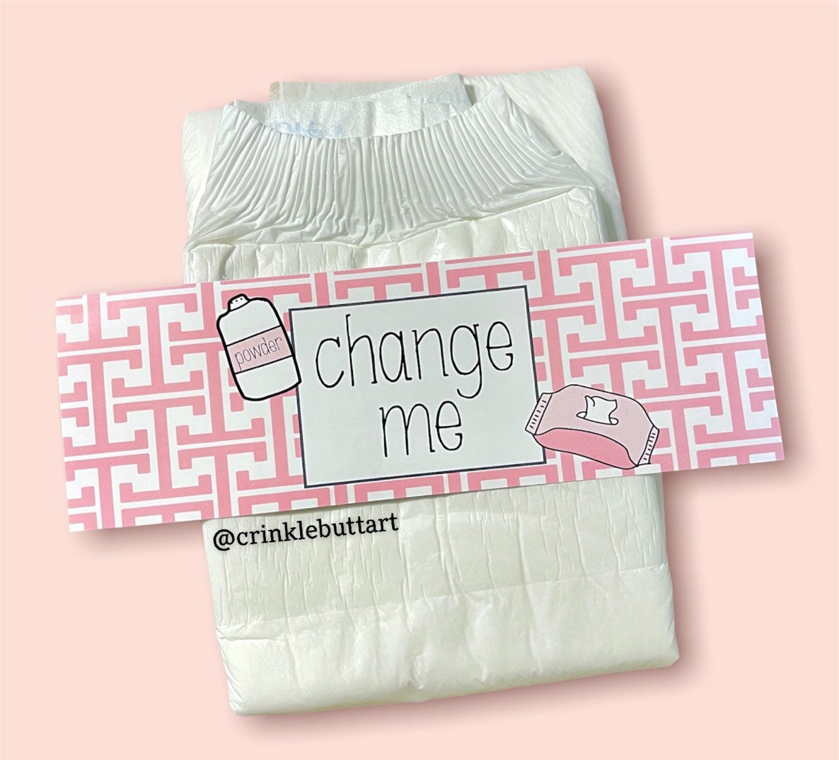 Mommy Rey's Pink Humiliation Pack x5 Diaper Tapes