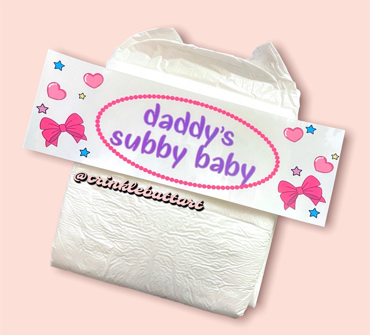ABDL Diaper Tape “Mommy’s Subby Baby” Also Available: Daddy’s