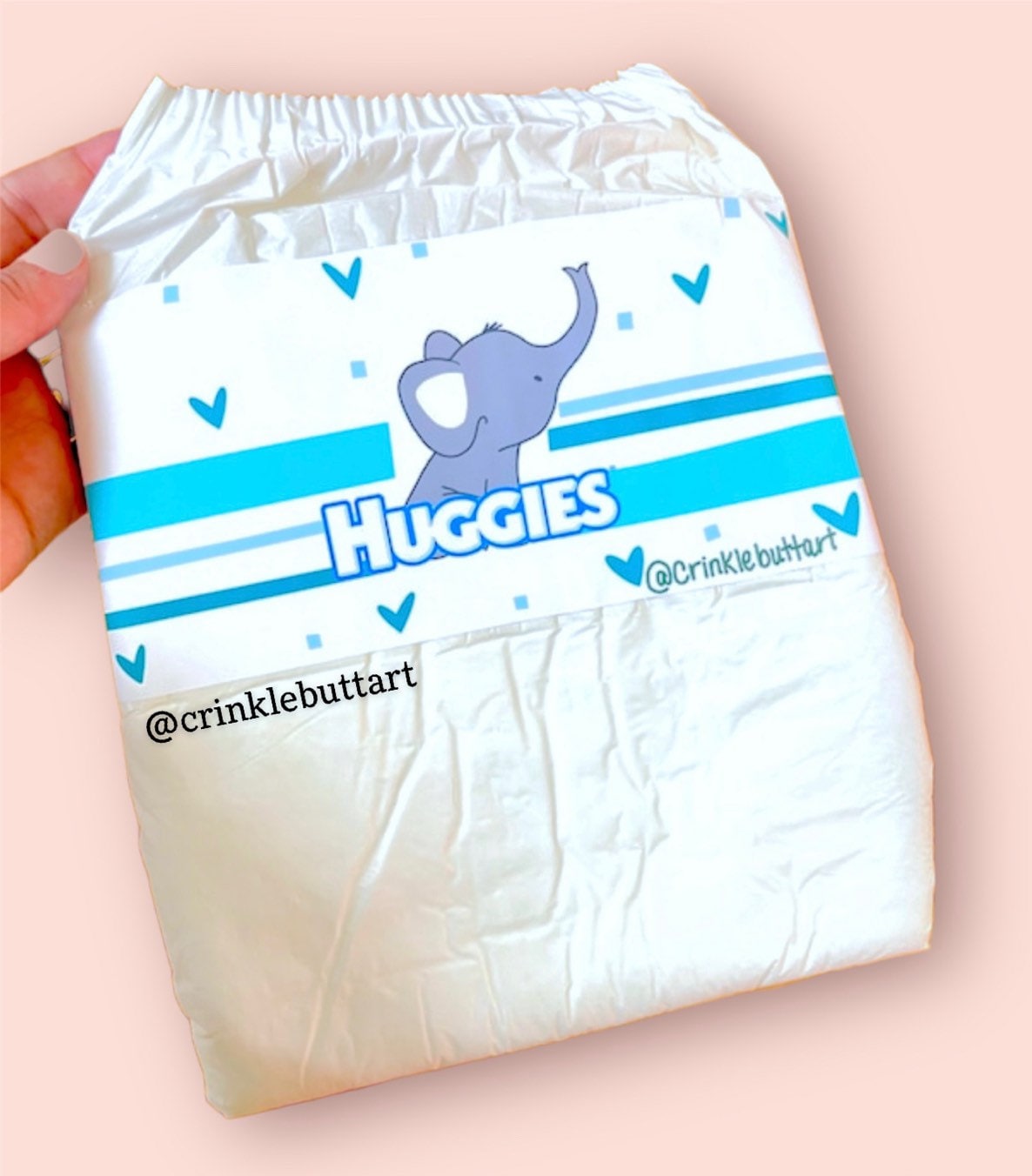 Elephant Huggies Diaper Tape