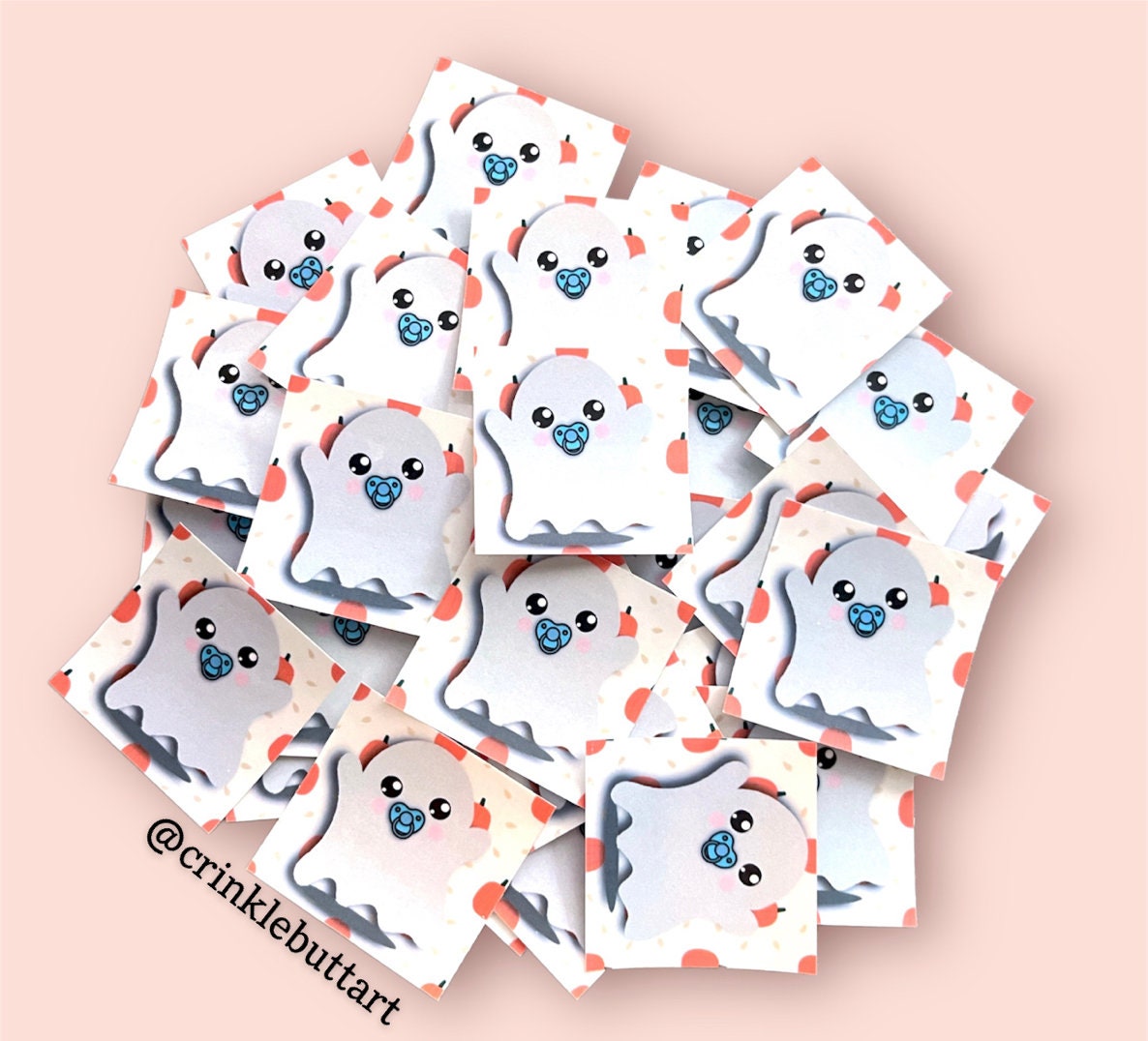 CBA Greedy The Ghost Clear Sticker, Small or Large