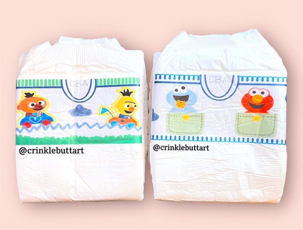 ABDL *CLEAR* Premium Diaper Tapes "Classic Buddies” Bundle of 4