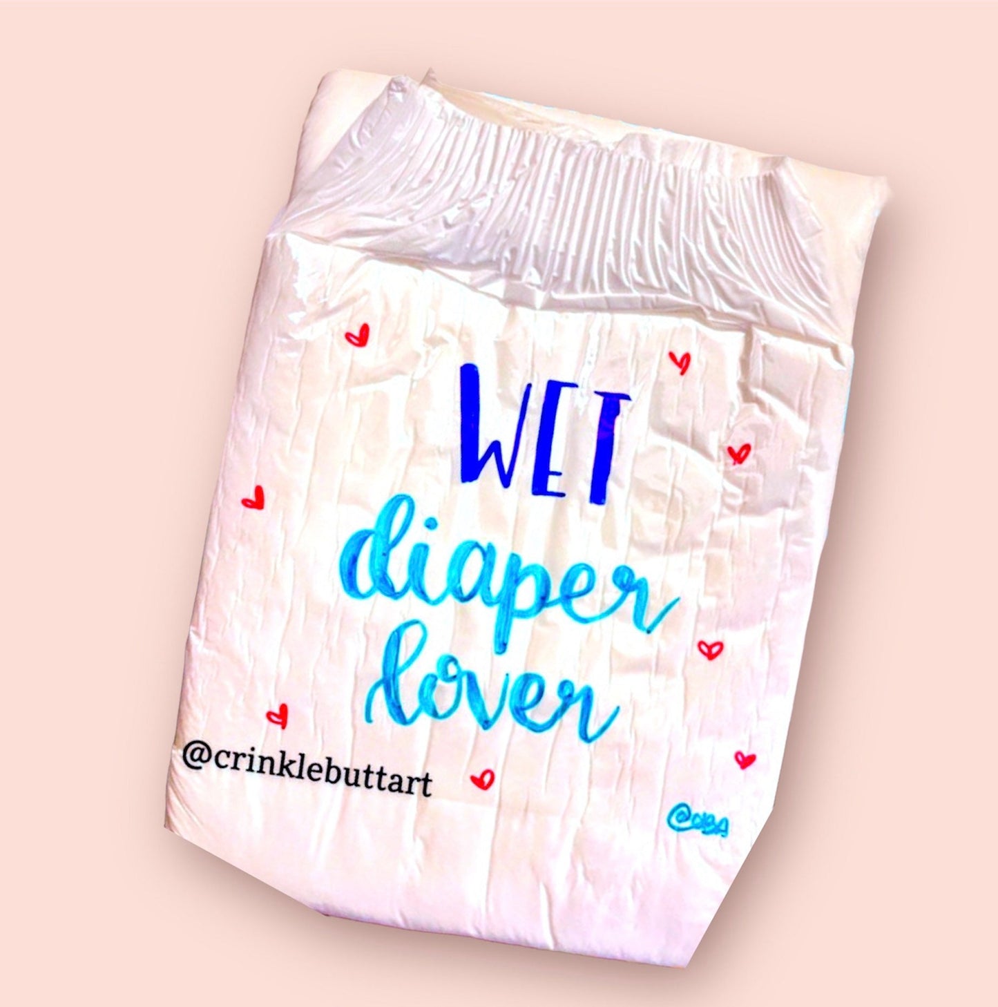 ABDL Adult Baby Diaper, “Wet Diaper Lover”