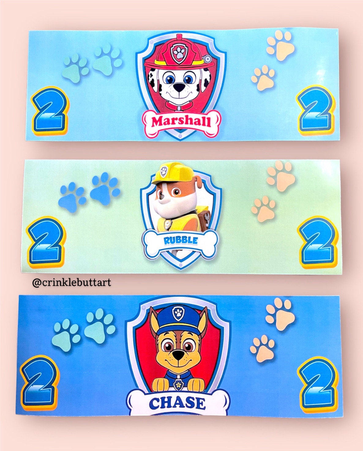 ABDL *CLEAR* Premium Diaper Tapes "P Patrol Friends"