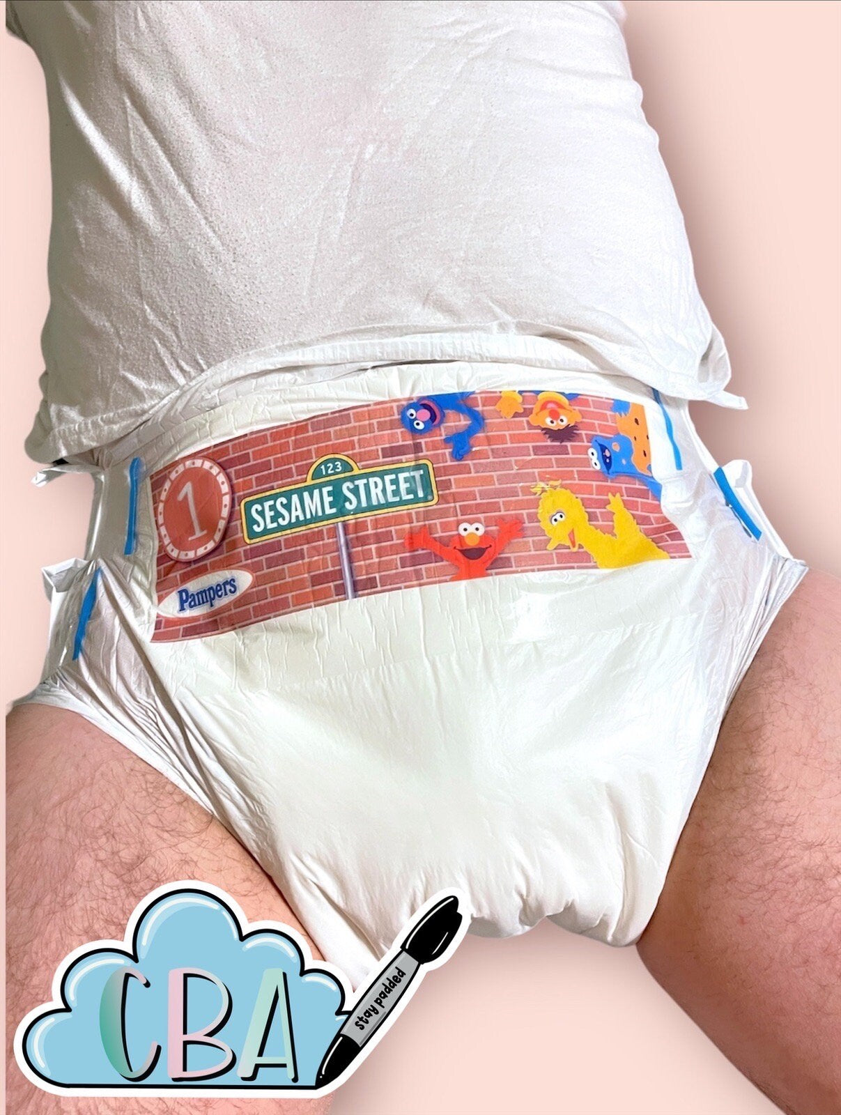 ABDL Premium Diaper Tapes, "SS Peekaboo Friends"