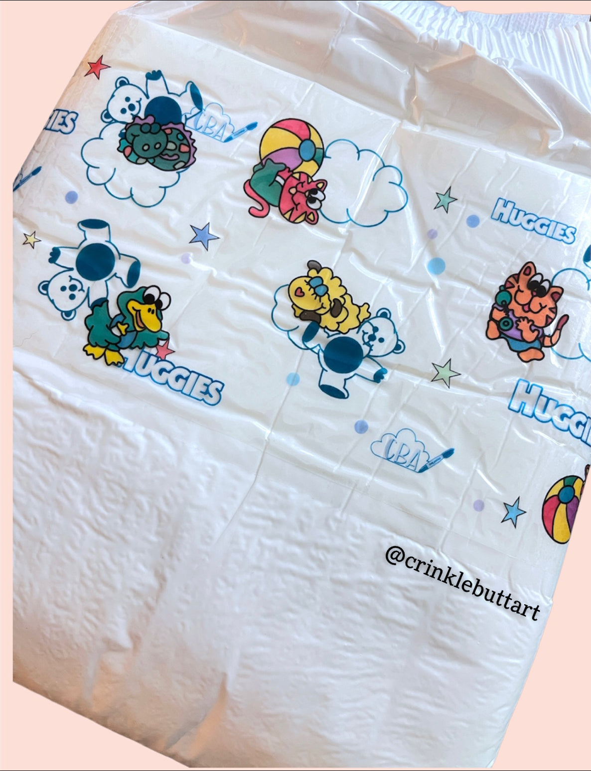 ABDL Vintage Animals & Clouds Premium Diaper Tape
