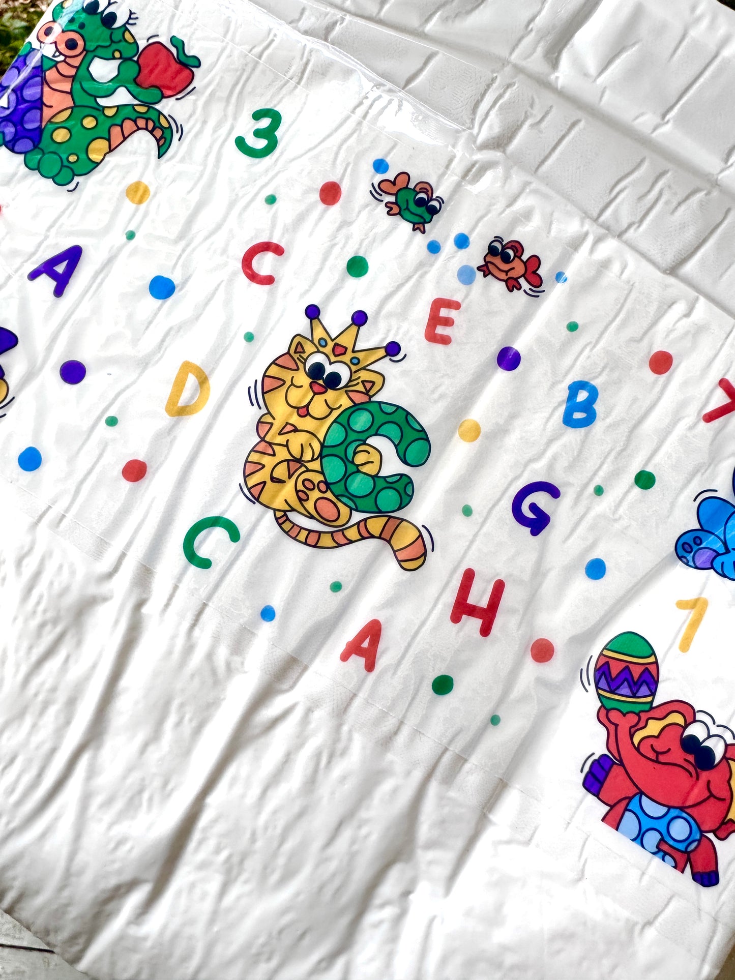 ABDL Clear Premium Diaper Tapes “Vintage ABC Animals”