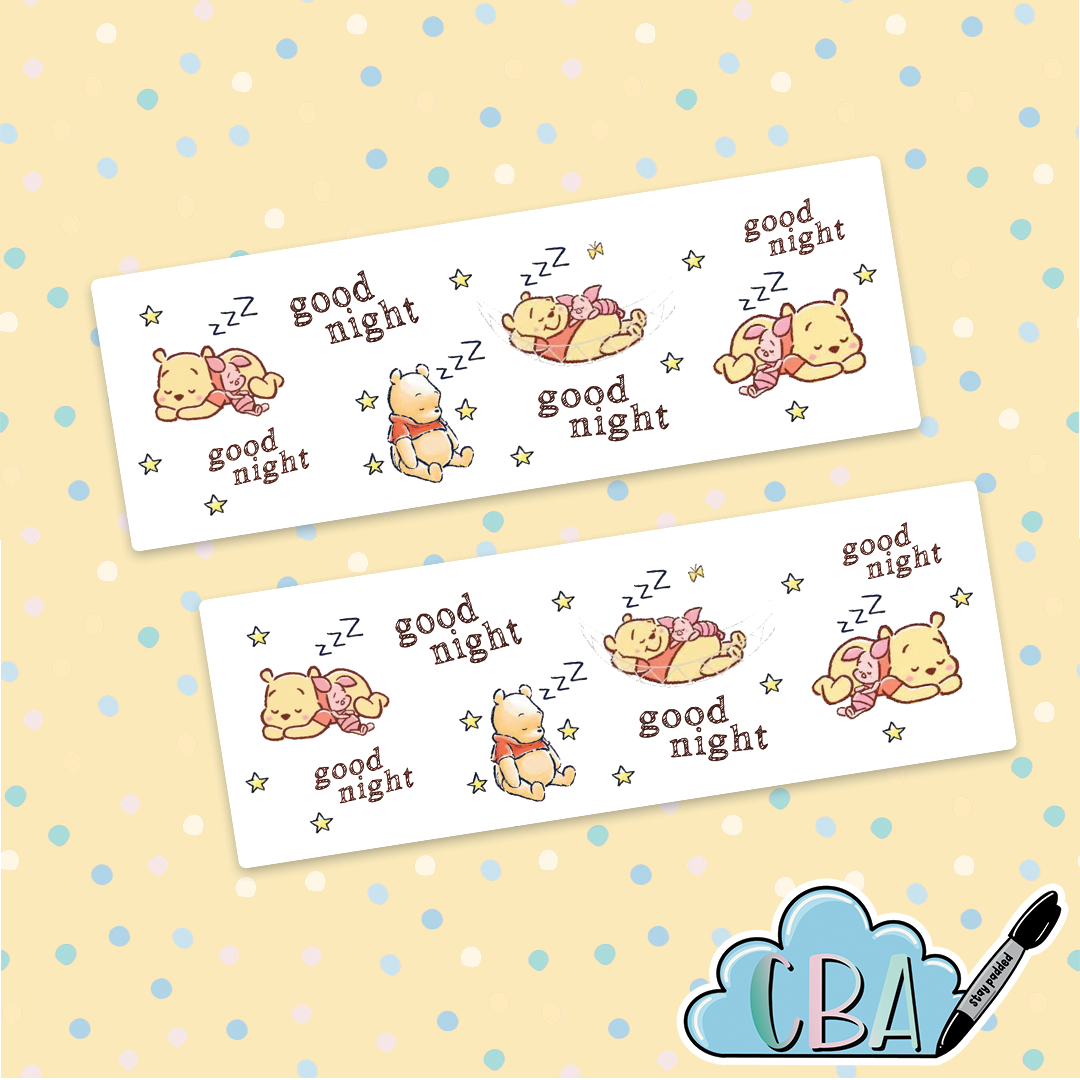 ABDL Clear Premium Diaper Tapes “Sleeping Pooh”