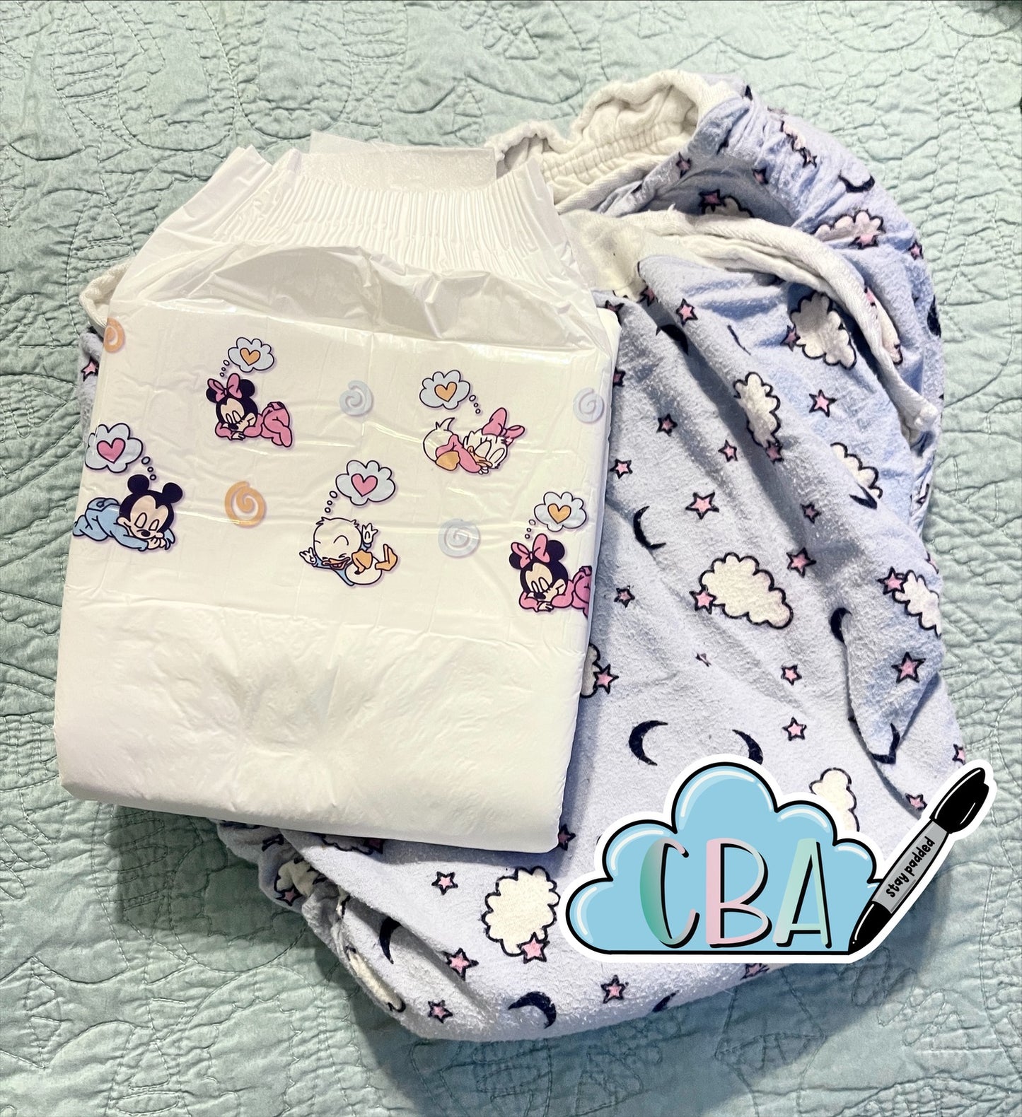 ABDL Clear Premium Diaper Tapes “Sleeping Babies”