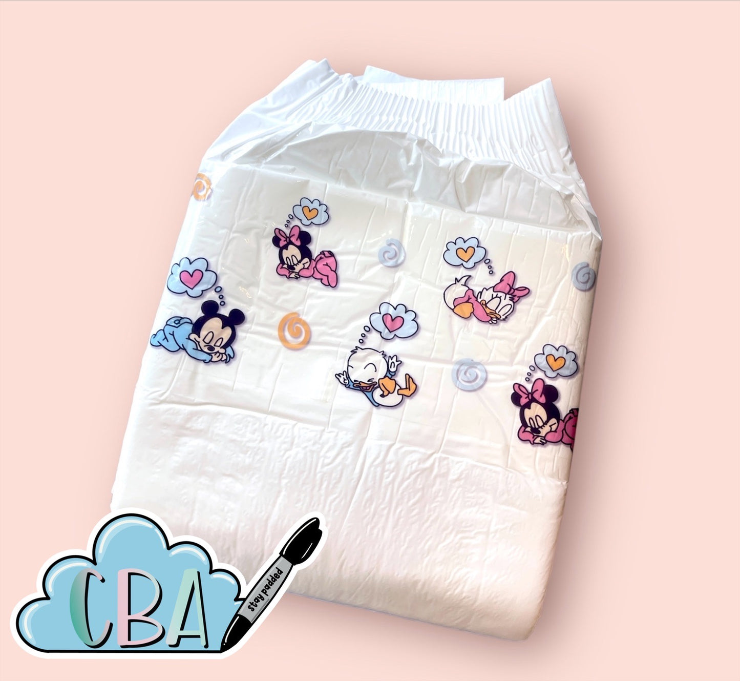 ABDL Clear Premium Diaper Tapes “Sleeping Babies”