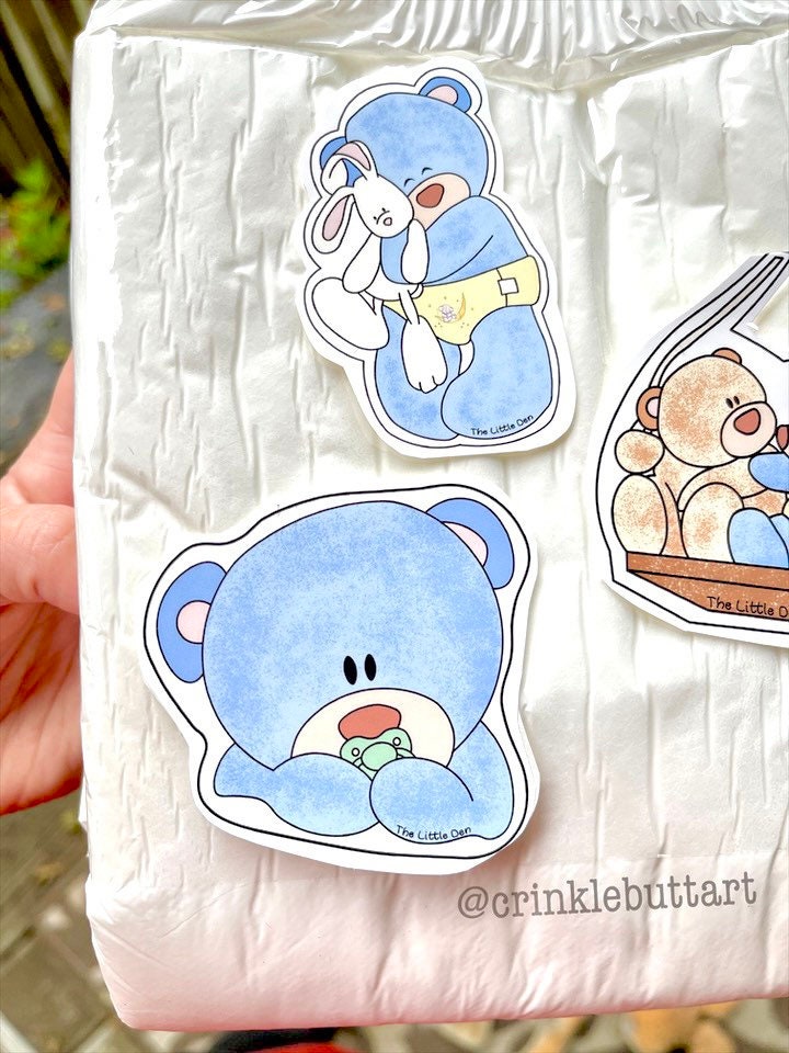 Baby Bear Stickies, Cut-Them-Out Yourself, The Little Den Collab