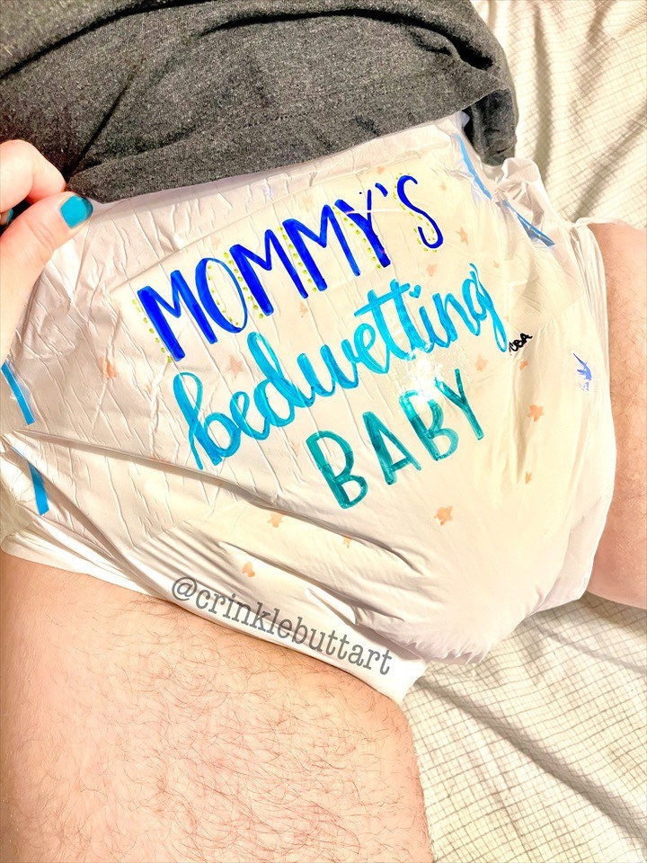 ABDL Adult Baby Diaper “Mommy’s Bedwetting Baby”