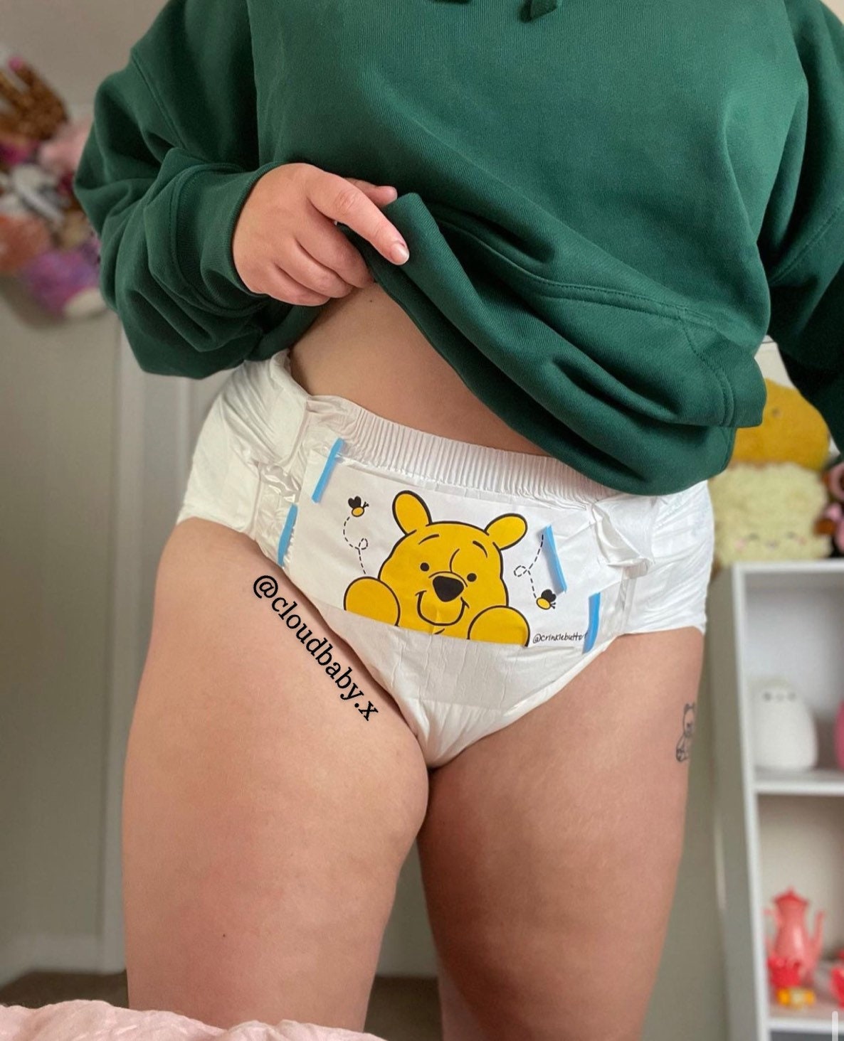 ABDL Diaper Tape "Pooh Bear"