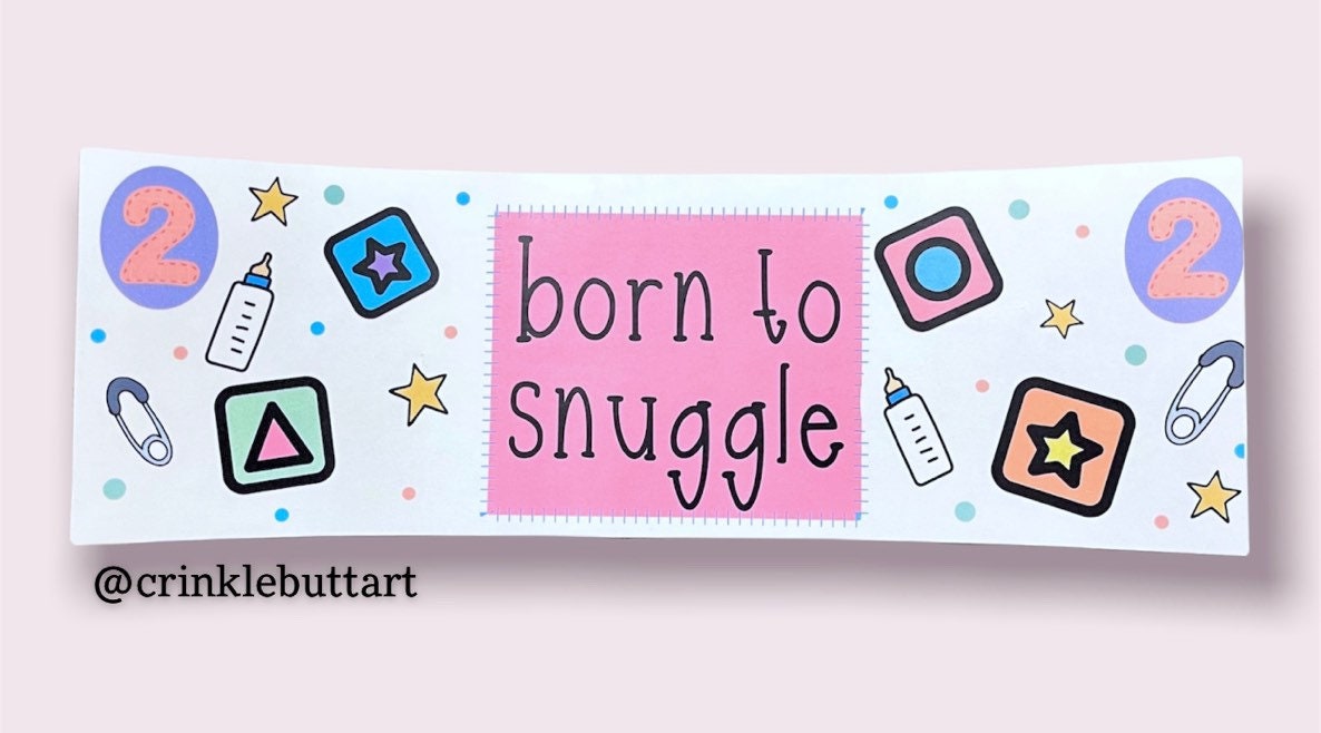 ABDL Diaper Tape, "Born To Snuggle"  ABDL Vintage Design