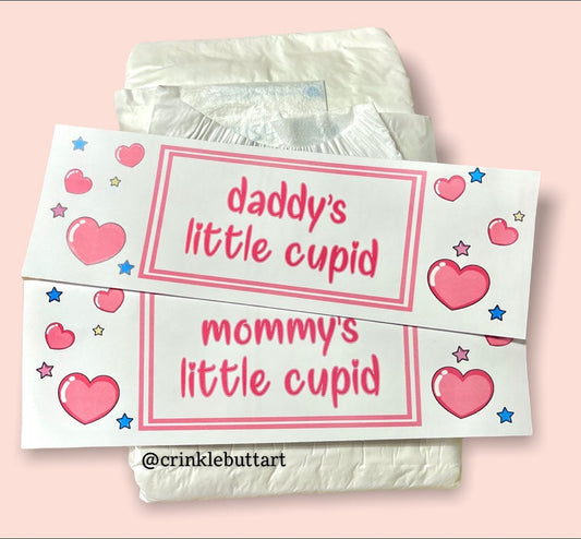 ABDL Diaper Tape “Mommy’s *OR* Daddy’s Little Cupid”