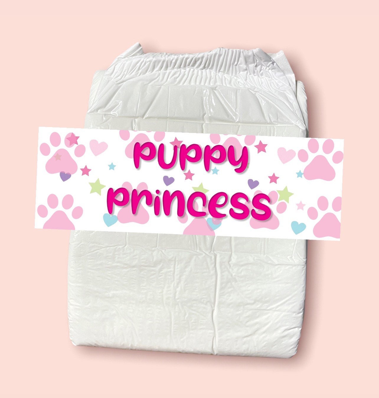 ABDL Diaper Tape “Puppy Princess”