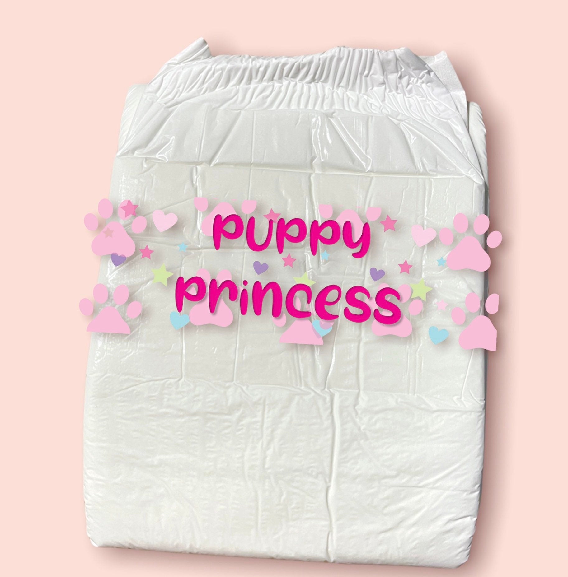 ABDL Diaper Tape “Puppy Princess” – CBA
