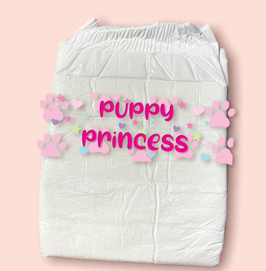 ABDL Diaper Tape “Puppy Princess”