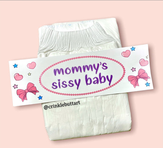 ABDL Diaper Tape “Mommy’s Sissy Baby” Also Available: Daddy’s