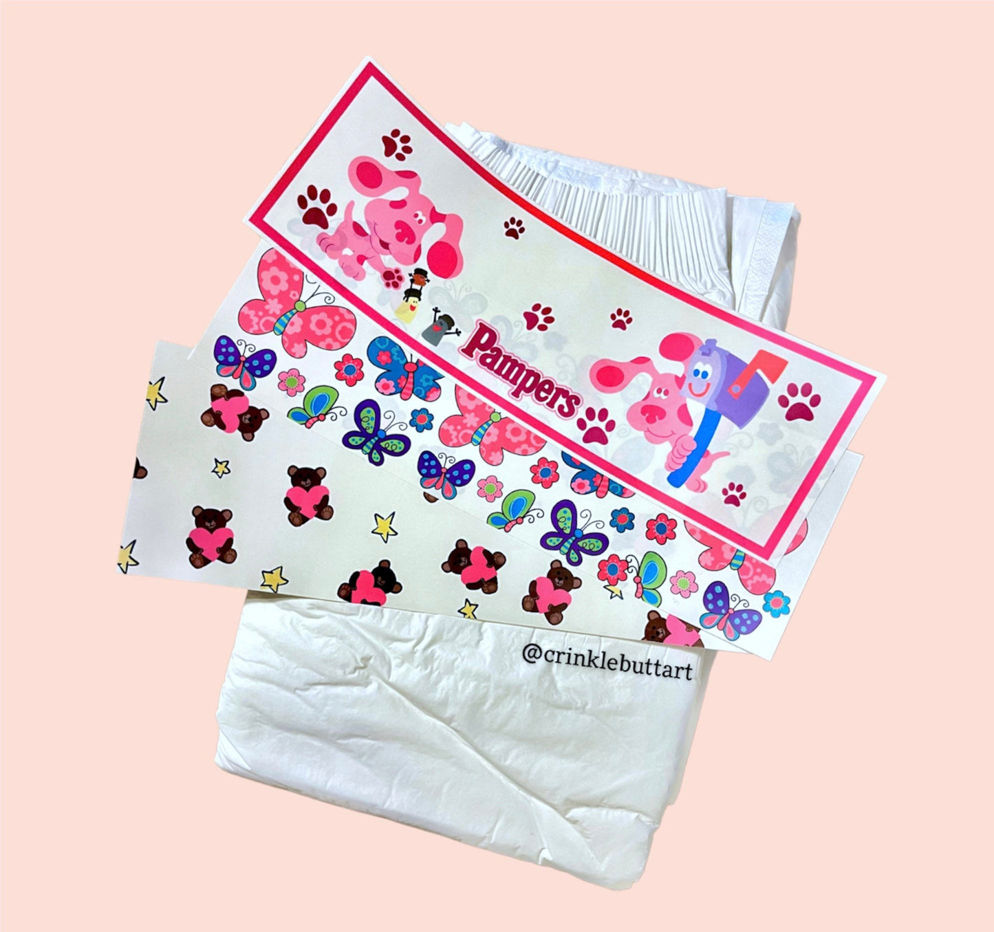 The Pinkish Pack x8 Diaper Tapes