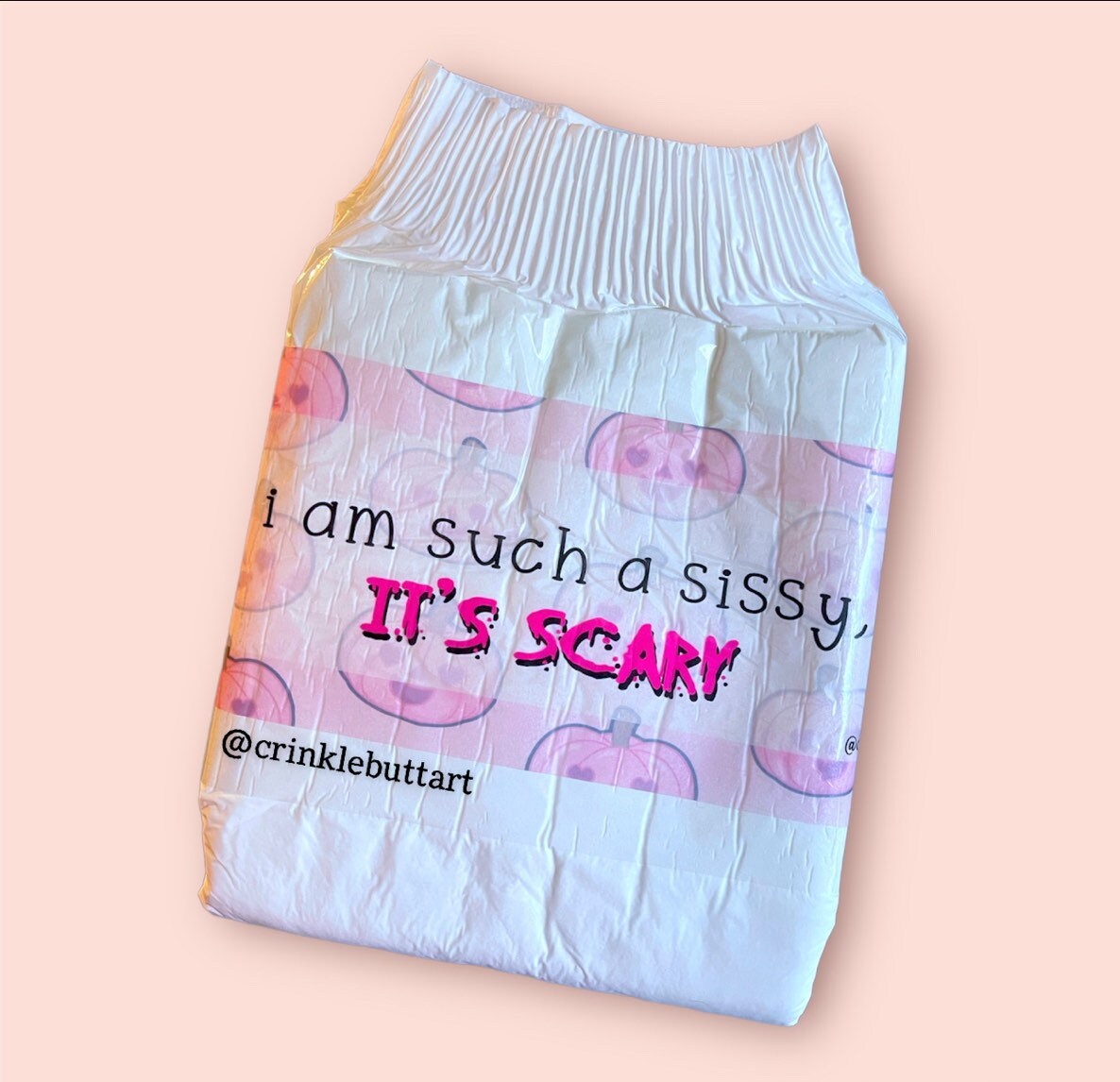 ABDL Halloween Diaper Tape "I'm Such A Sissy It's Scary"