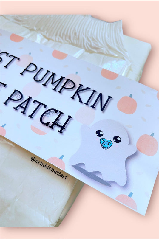 ABDL Halloween Diaper Tape "Cutest Pumpkin In The Patch"