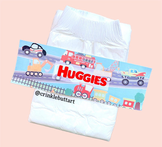 Trucks with Logo Diaper Tape