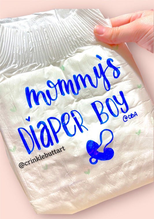 ABDL Adult Baby Diaper, "Mommy's Diaper Boy"
