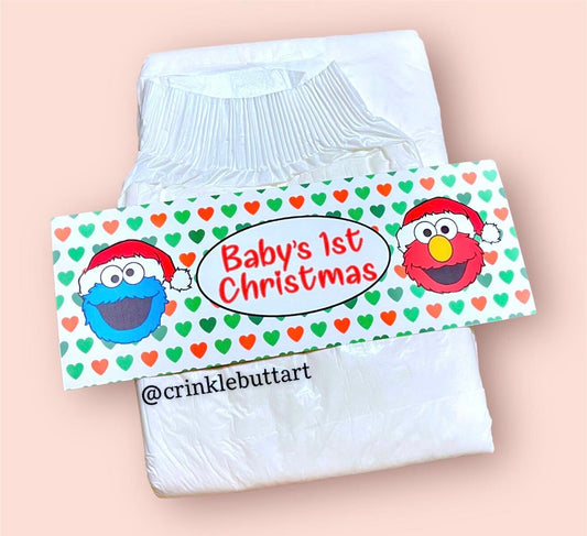 ABDL Christmas Diaper Tape "Adult Baby’s First Christmas"