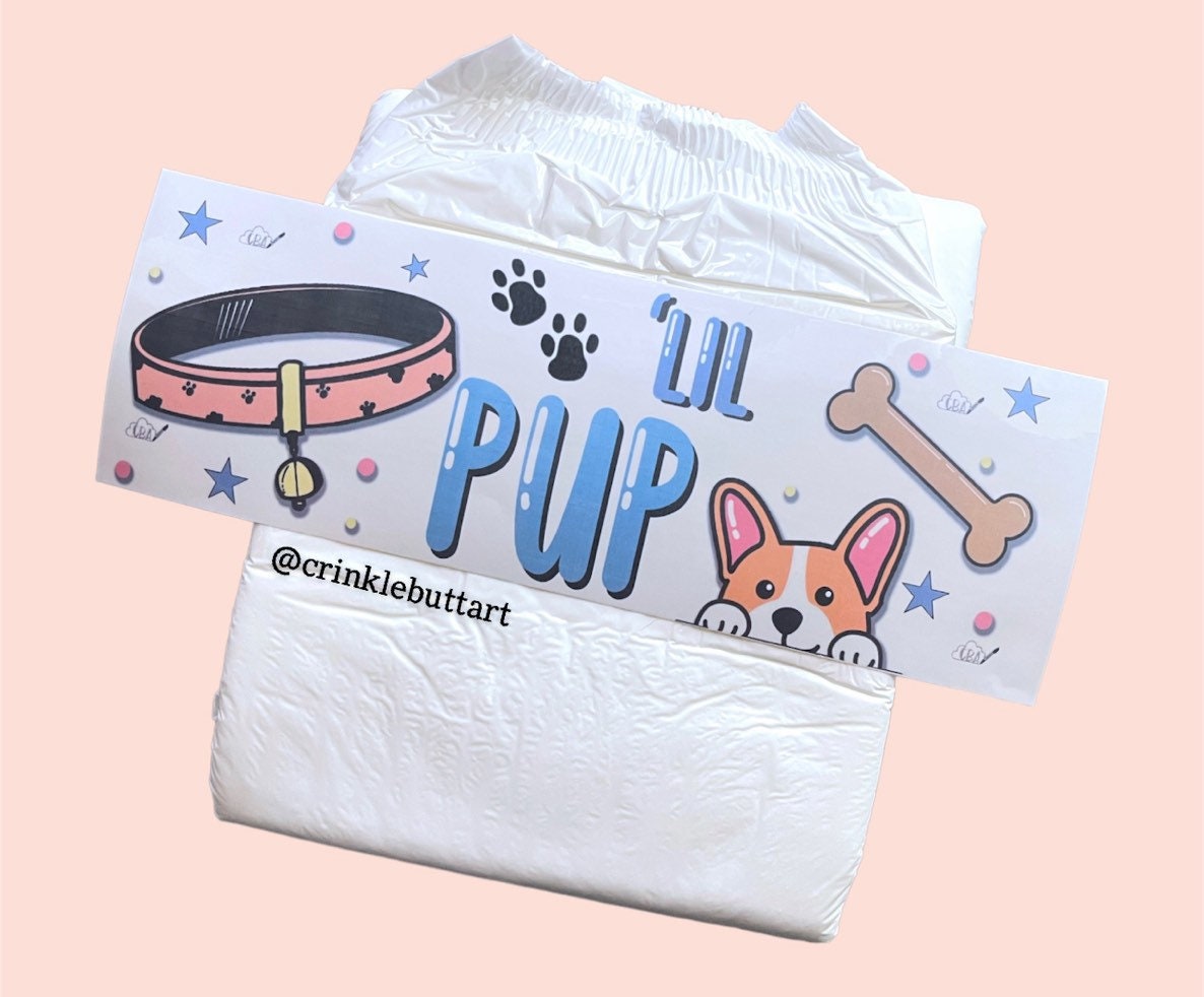 ABDL Clear Premium Diaper Tapes “Lil Pup”