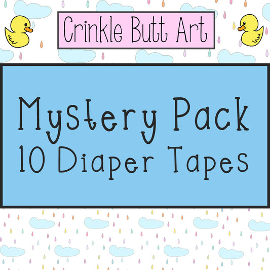 Mystery Pack of 10 ABDL Diaper Tapes by CBA