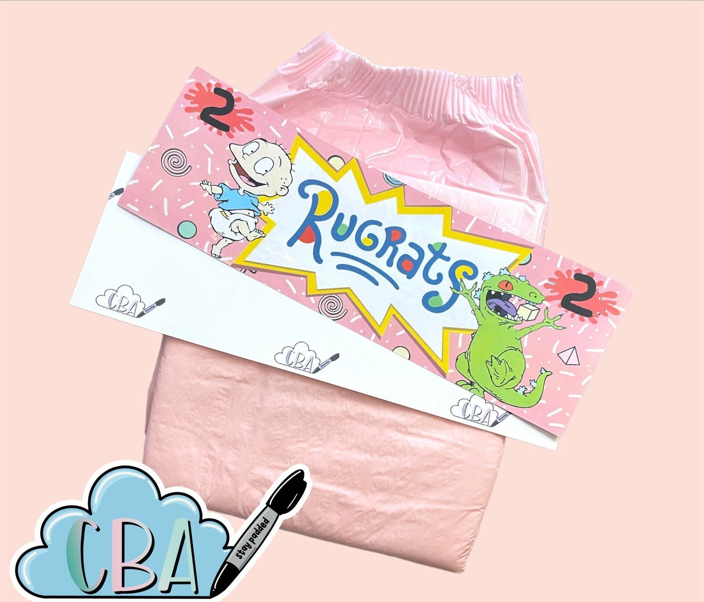 ABDL Clear Premium Diaper Tapes “Rug Rats”