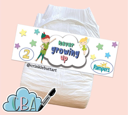 ABDL Clear Premium Diaper Tapes “Never Growing Up”