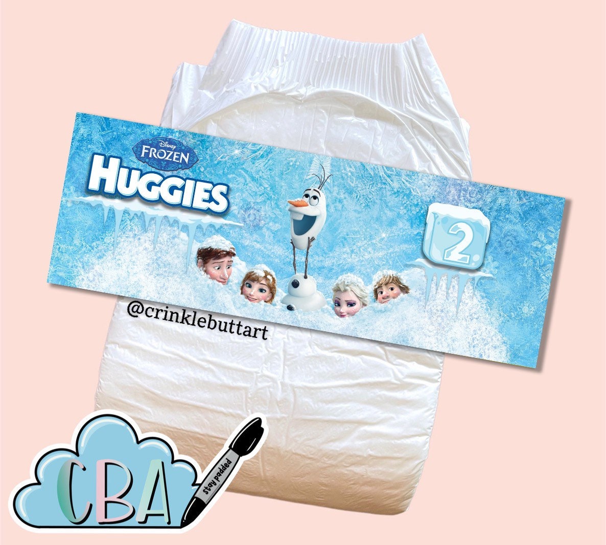 ABDL Clear Premium Diaper Tapes “Ice Friends”