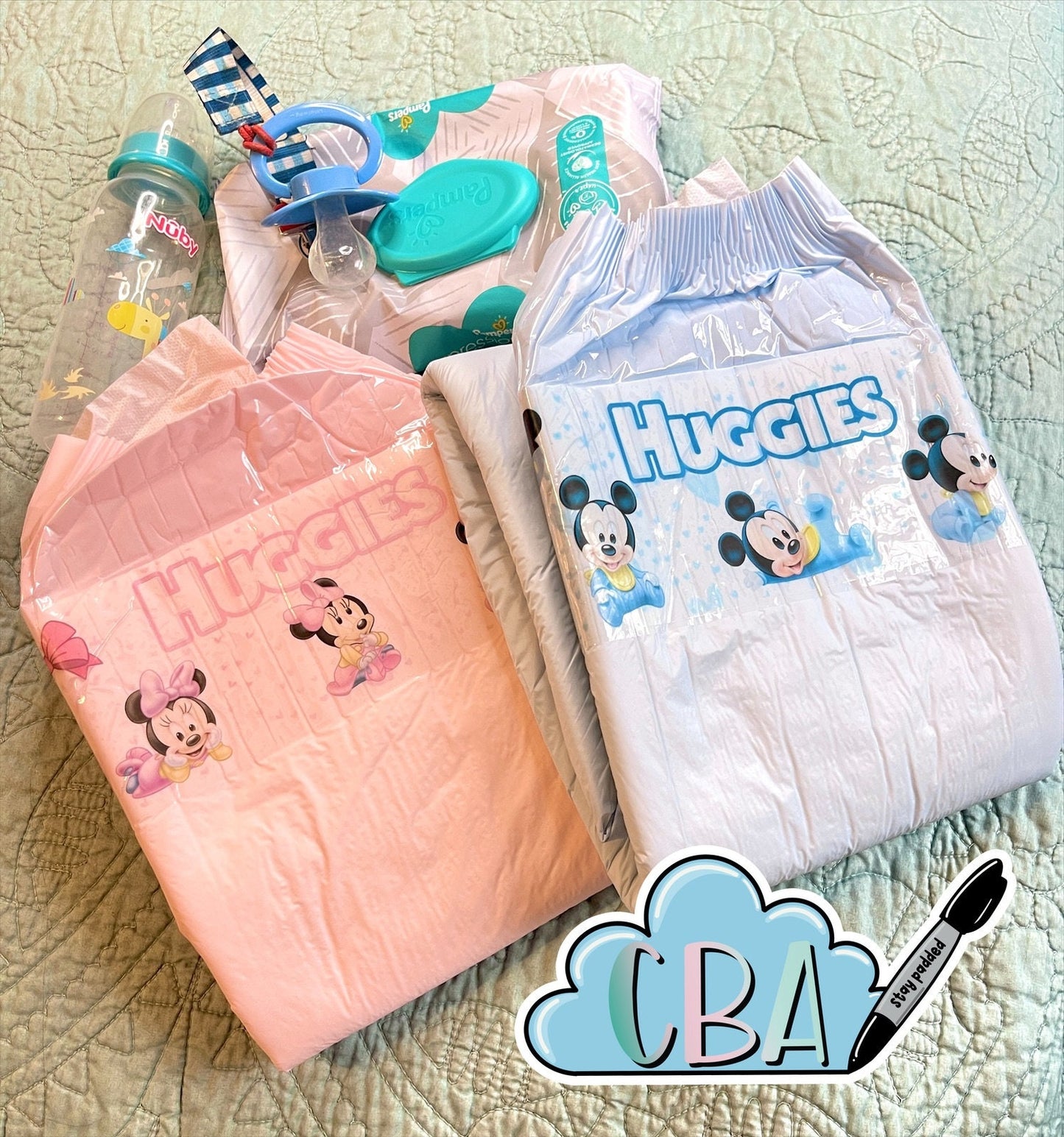 ABDL Premium Diaper Tape “Blue MM or Pink MM”