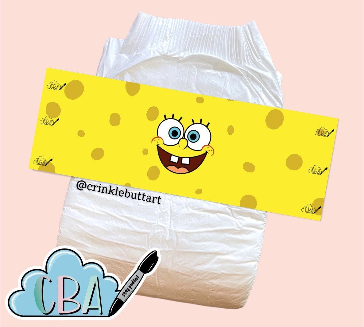 ABDL Clear Premium Diaper Tapes “Sponge”