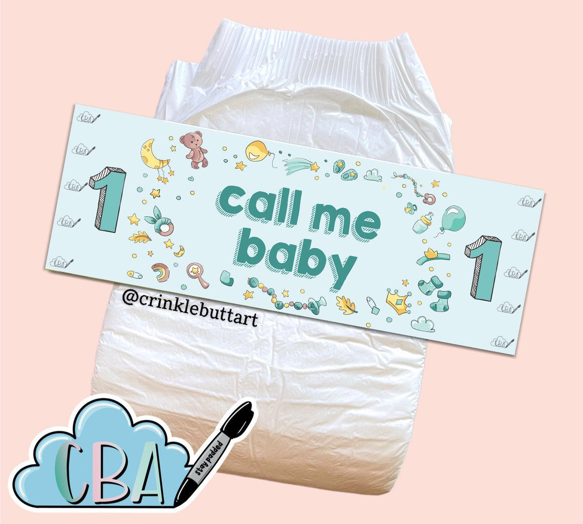 ABDL Diaper Tapes “Call Me Baby”