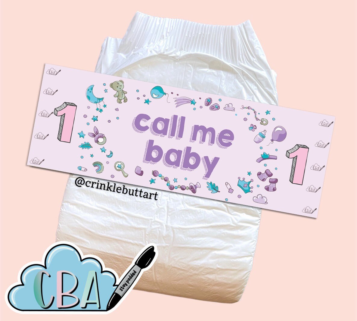 ABDL Diaper Tapes “Call Me Baby”