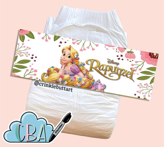 ABDL Clear Premium Diaper Tapes “Flower Princess”