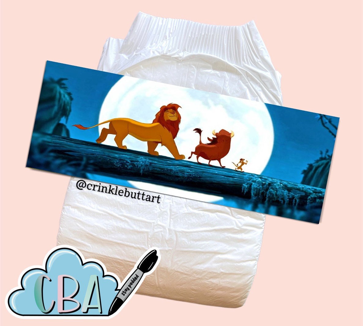 ABDL Premium Diaper Tape “Lions”