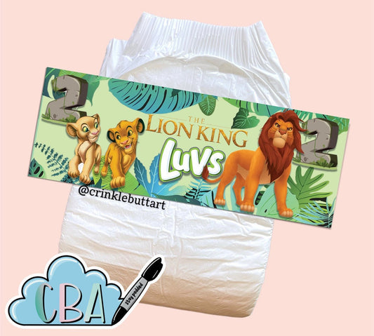 ABDL Premium Diaper Tape “Lions”