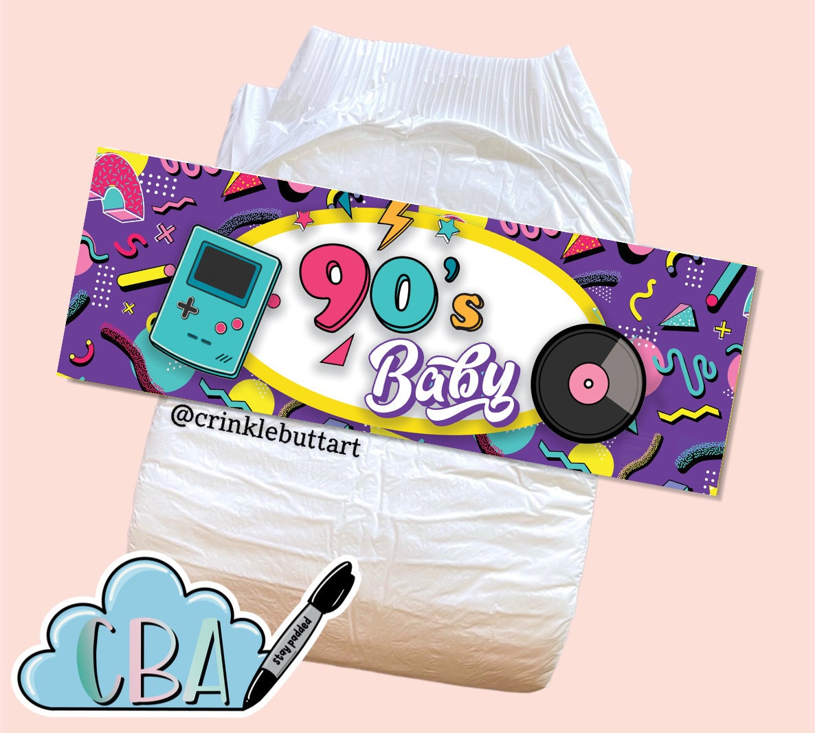 ABDL Diaper Tape “ABDL Decades”