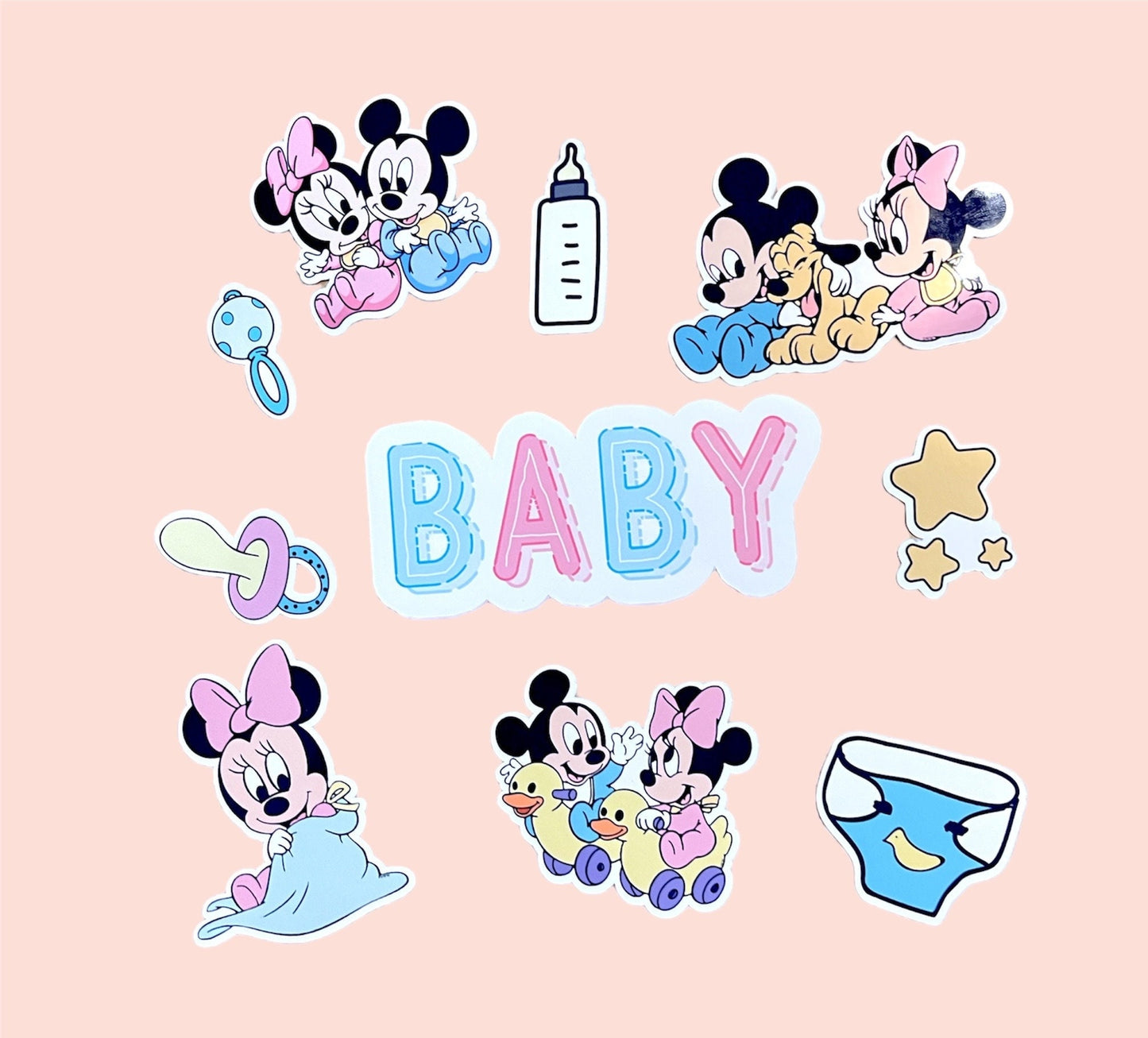 ABDL XL Sticker Sheet, Adult Stickers, Cute Diaper Decorations “Baby XL Sticker Sheet"