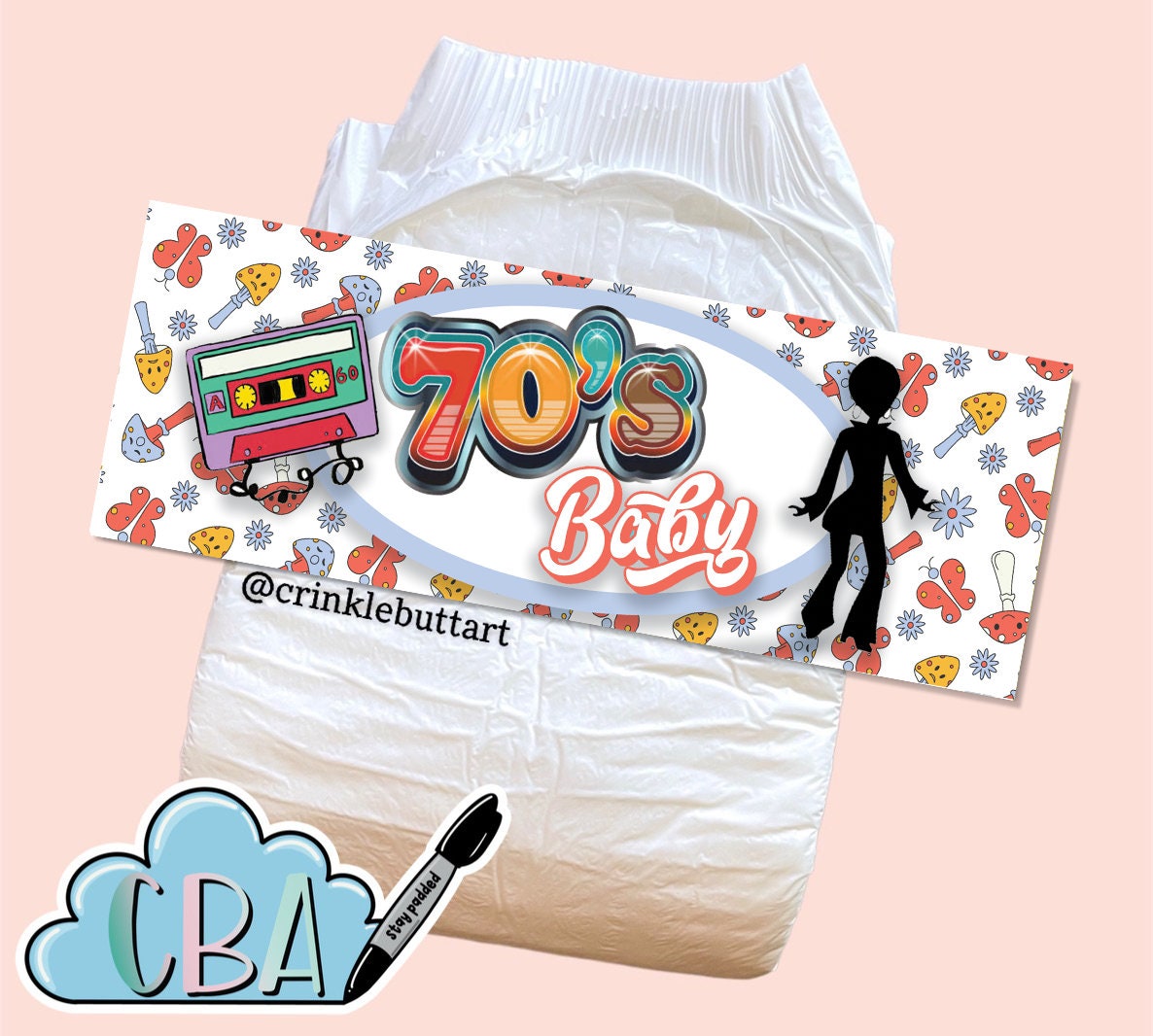 ABDL Diaper Tape “ABDL Decades”