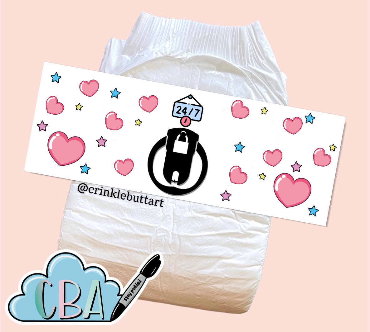 ABDL Diaper Tape “Chastity Symbol”