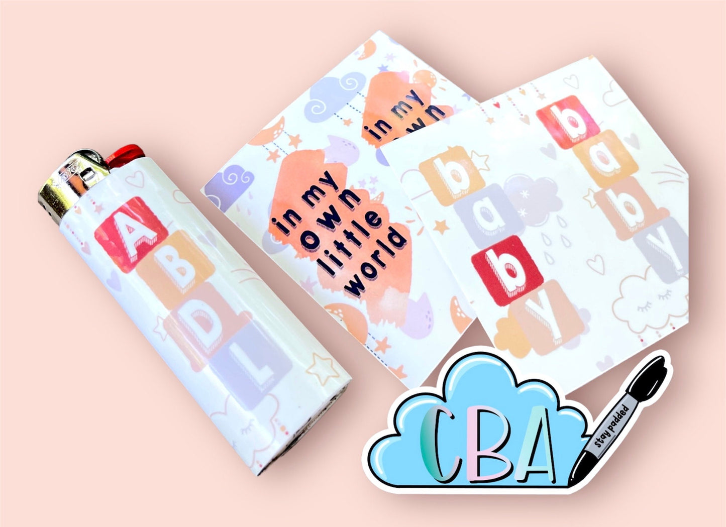 ABDL Lighter Wraps, Cute ABDL Adult Baby