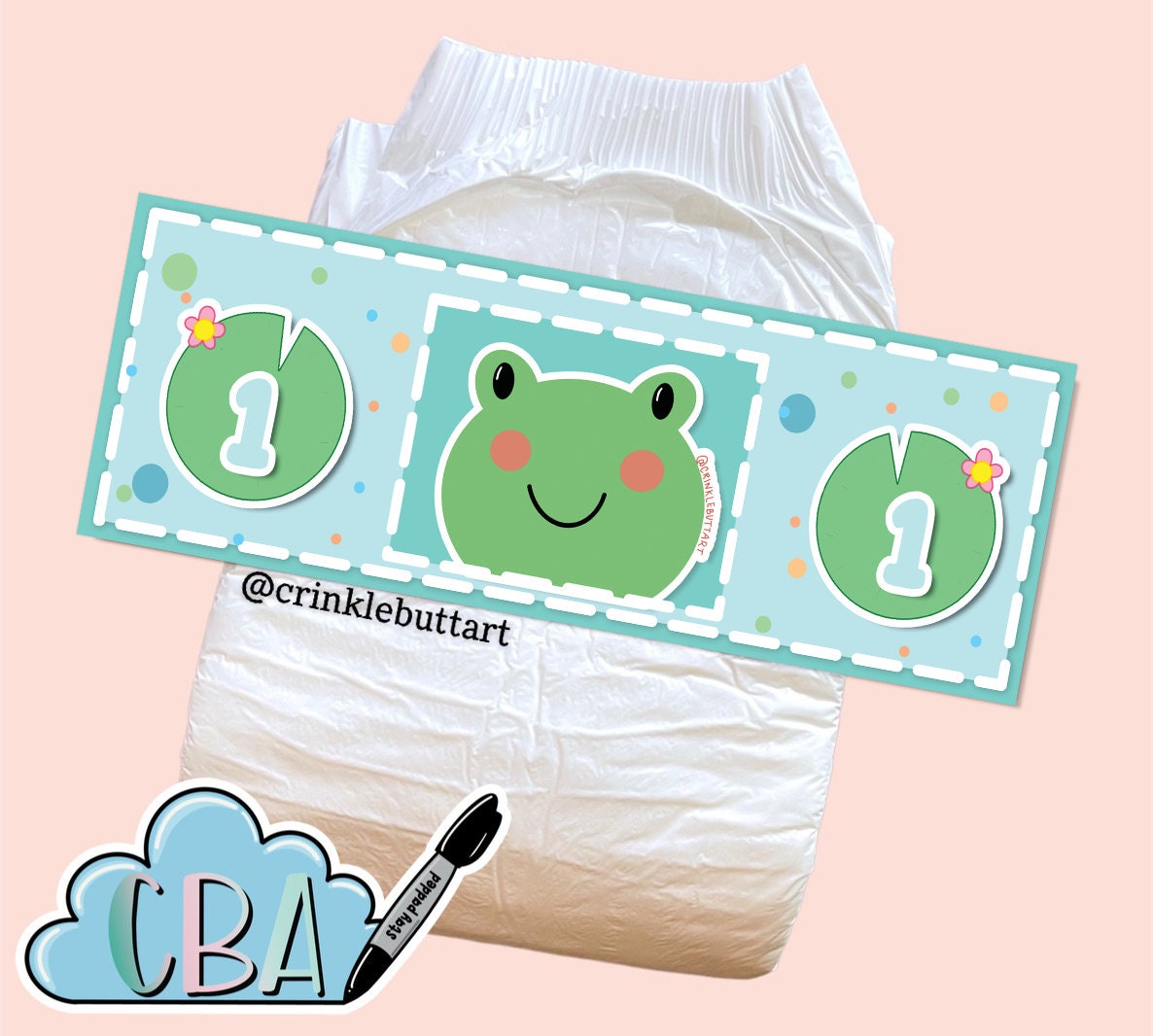 ABDL Diaper Tapes "Peekin' Friends"