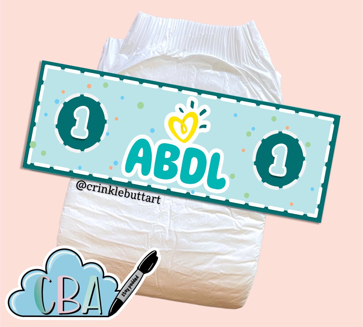 ABDL Diaper Tape “ABDL Love”